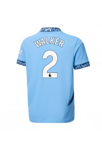 Fotbalové Dres Manchester City Kyle Walker #2 Domácí Oblečení 2024-25 Krátký Rukáv